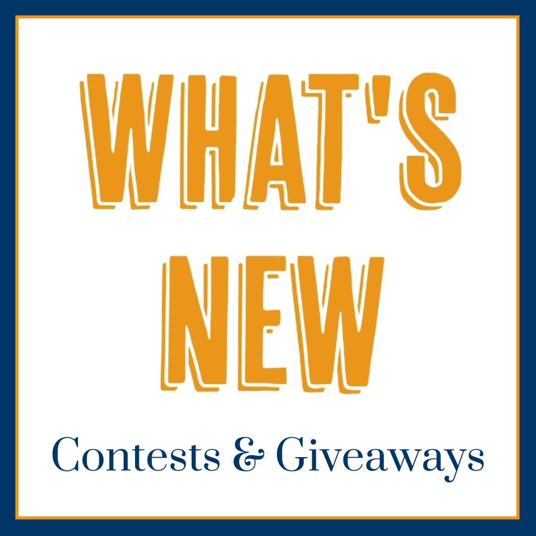 Large text says "What's New" Click here for Contests & Giveaways